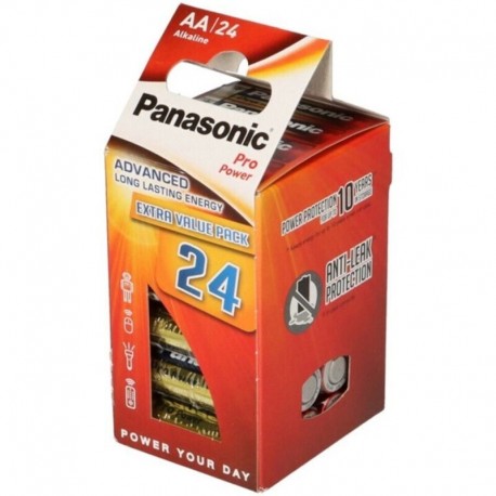 PANASONIC PRO POWER PILA ALCALINA AA LR6 PACK24