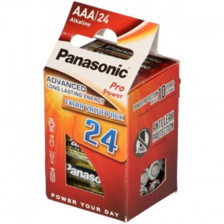 PANASONIC PRO POWER PILA ALCALINA AAA LR03 PACK24