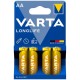 VARTA LONGLIFE PILA ALCALINA AA LR6 BLISTER4