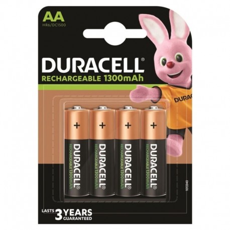 DURACELL PILA RECARGABLE HR6 AA 1300mAh BLISTER4