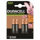 DURACELL PILA RECARGABLE HR03 AAA 750mAh BLISTER4