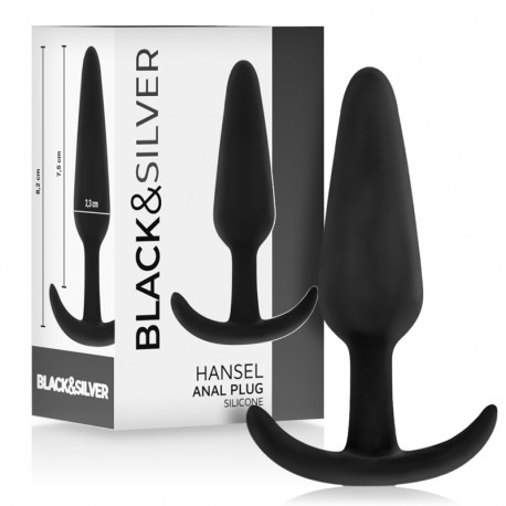BLACKSILVER HANSEL PLUG ANAL SILICONA CON ASA PEQUEaO