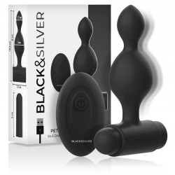 BLACKSILVER TUCKER PEQUEaO PLUG ANAL SILICONA CONTROL REMOTO