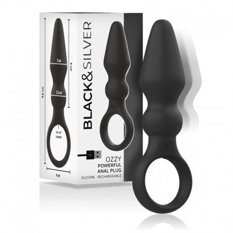BLACKSILVER OZZY POTENTE PLUG ANAL SILICONA