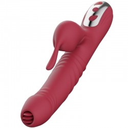 ARMONY SUCK VIBRADOR ONDAS ESTIMULADORAS CON LENGUA ESTIMULADORA BURDEOS