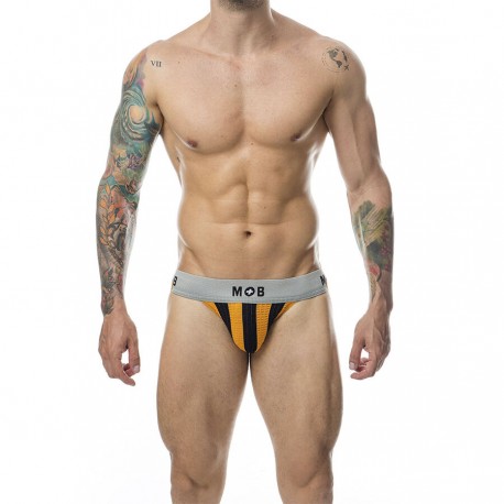 MOB JOCK CLASICO STRIPE NARANJA TALLA S