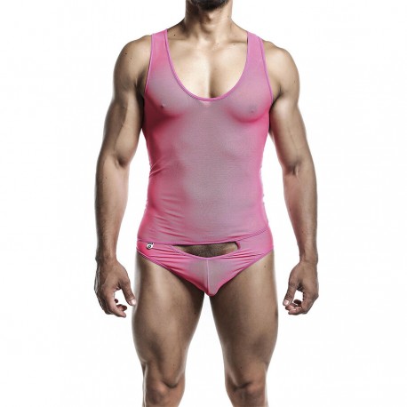 MOB BODYSHEER TRANSPARTE ROSA TALLA S M