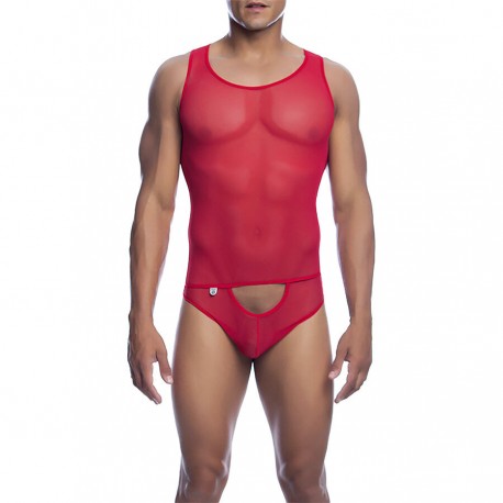 MOB BODYSHEER TRANSPARTE ROJO TALLA S M