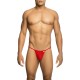 MOB TANGA TRANSPARENTE CON FORMA DE T ROJO TALLA S M