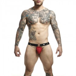 MOB DNGEON JOCKSTRAP ROJO CON CADENAS TALLA aNICA