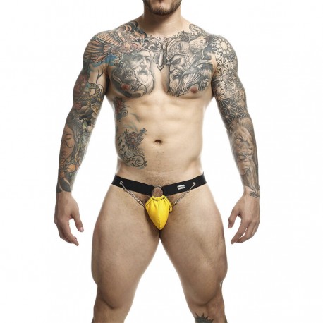 MOB DNGEON JOCKSTRAP AMARILLO CON CADENAS TALLA aNICA