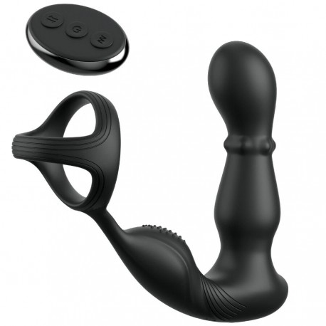 ANAL FANTASY ELITE COLLECTION ANILLO Y MASAJEADOR ANAL VIBRADOR CON CONTROL REMOTO