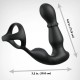 ANAL FANTASY ELITE COLLECTION ANILLO Y MASAJEADOR ANAL VIBRADOR CON CONTROL REMOTO