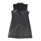 SUBBLIME 957544 VESTIDO DE CUERO CON CUELLO DE ENCAJE NEGRO S M