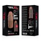 VIRILXL EXTENSION DE PENE LIQUID SILICONE V3 MARRON