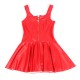SUBBLIME 957681 VESTIDO DE CUERO CON CREMALLERA DE CORAZaN ROJO S M