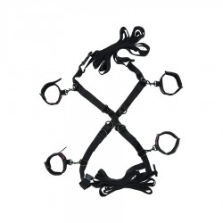 CALEXOTICS SCANDAL SET DE ATADURAS CRUZADAS CAMA