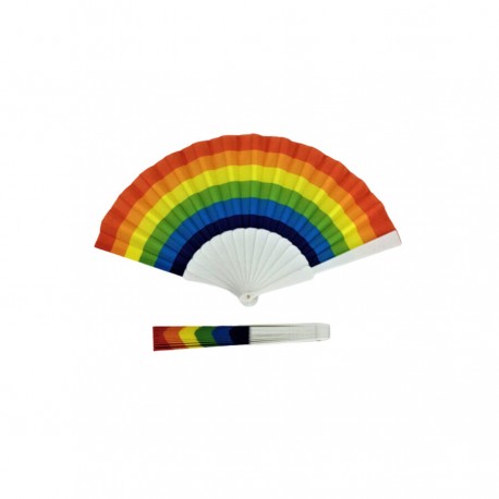 PRIDE ABANICO MADERA BANDERA ARCOaRIS