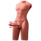XISE JASON HALF BODY TORSO REALaSTICO MASCULINO CON THRUSTING Y VIBRACIaN 55 CM