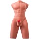 XISE JASON HALF BODY TORSO REALaSTICO MASCULINO CON THRUSTING Y VIBRACIaN 55 CM