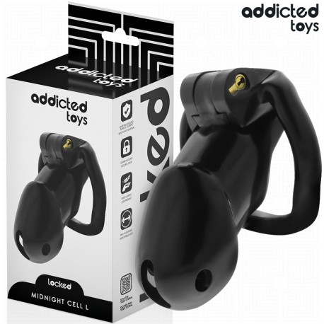 ADDICTED TOYS LOCKED MINDNIGHT CELL JAULA PARA PENE TALLA L