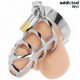 ADDICTED TOYS LOCKED SILVER LOCK JAULA PARA PENE DE METAL TALLA S