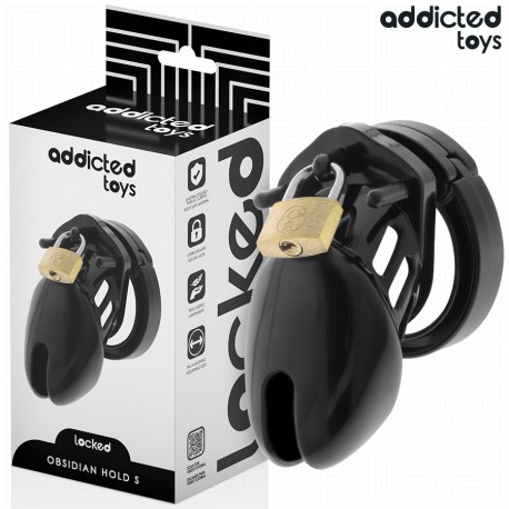 ADDICTED TOYS LOCKED OBSIDIAN HOLD JAULA PARA PENE TALLA S