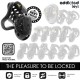 ADDICTED TOYS LOCKED CHAINED HOLLOW JAULA PARA PENE 105 CM