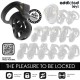 ADDICTED TOYS LOCKED SILENT KEEP JAULA PARA PENE 75 CM