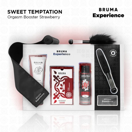 BRUMA XPERIENCE KIT TENTACIaN DULCE FRESA CON POTENCIADOR DE ORGASMOS