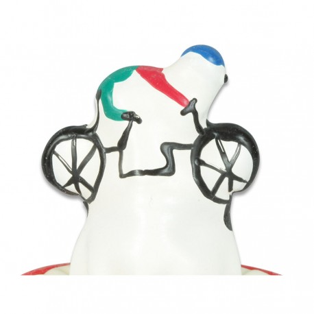 CONDOMERIE PRESERVATIVO DECORATIVO PINTADO A MANO BICICLETA