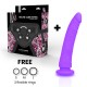 DELTA CLUB TOYS ARNES DILDO LILA SILICONA MEDICA 17 CM O 3 CM