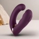 ROCKS OFF GEMINI VIBRADOR DUAL PUNTO G Y ESTIMULADOR CLaTORIS MORADO