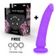 DELTA CLUB TOYS ARNES DILDO LILA SILICONA MEDICA 23 CM O 45 CM
