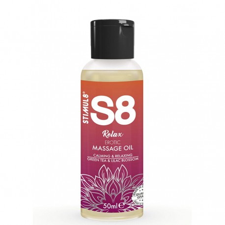 STIMUL8 S8 RELAX ACEITE DE MASAJE ERaTICO Ta VERDE 50 ML