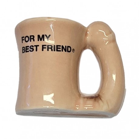 DIABLO PICANTE a IMaN TAZA CERaMICA CON ASA DE PENE aFOR MY BEST FRIENDa