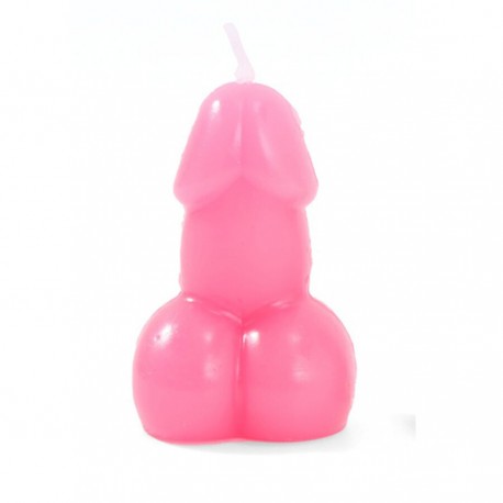 DIABLO PICANTE VELA CON FORMA DE PENE COLOR FUCSIA
