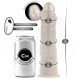COCK MILLER DILDO SILICONA 215 CM CM LUCES Y VIBRACIaN CON CONTROL REMOTO