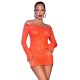 CHILIROSE CR 4859 MINI VESTIDO NARANJA S