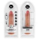 COCK MILLER DILDO HIPERREALaSTICO Y VIBRACIaN CON CONTROL REMOTO 215 CM