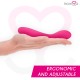 MORESSA DRUSO MASAJEADOR DUO PUNTO G Y SUERO PELVICO PREMIUM SILICONE RECARGABLE