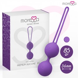MORESSA OSIAN THREE ENTRENAMIENTO SUELO PELVICO 85 gr PREMIUM SILICONA LILA