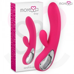 MORESSA TROY MASAJEADOR PUNTO G Y CLITORIS PREMIUM SILICONE RECARGABLE