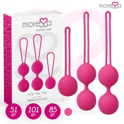 MORESSA OSIAN SET PREMIUM SILICONA ROSA Osian One 51 g Osian Two 101 g Osian Three 85 g