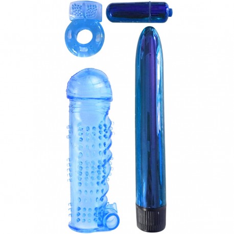 CLASSIX KIT DE PLACER PARA PAREJAS AZUL