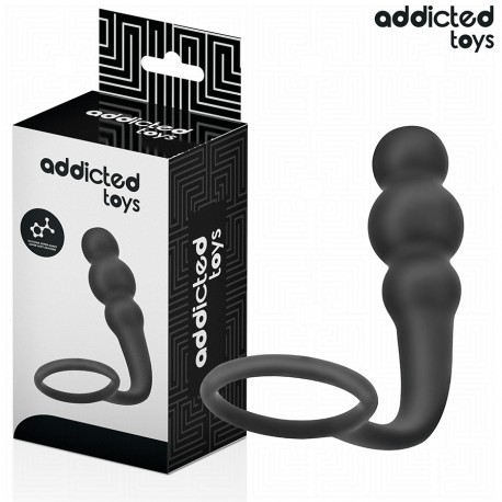 ADDICTED TOYS PLUG ANAL CON ANILLO SILICONA MODELO 1