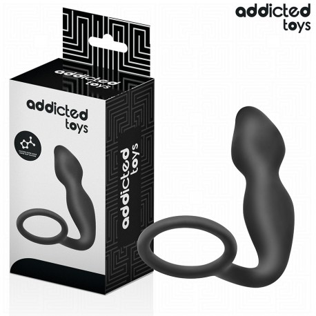 ADDICTED TOYS PLUG ANAL CON ANILLO SILICONA MODELO 2
