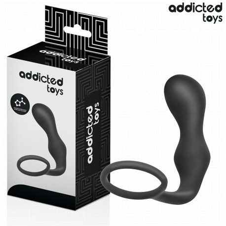 ADDICTED TOYS PLUG ANAL CON ANILLO SILICONA MODELO 3