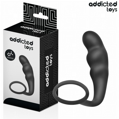 ADDICTED TOYS PLUG ANAL CON ANILLO SILICONA MODELO 4