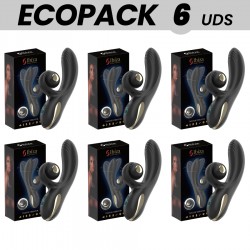 ECOPACKS 6 UDS IBIZA VIBRADOR TWISTER CON ESTIMULADOR CURVE Y VIBRO ROTACIaN